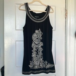 INC Embroidered Tunic Tank 2X